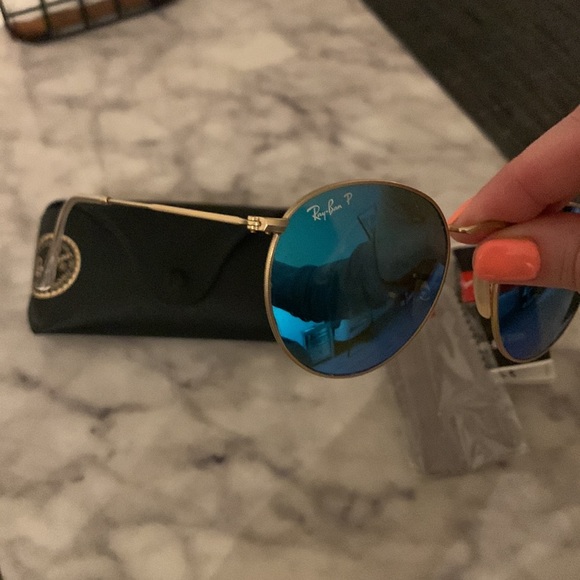 RayBans standard size round polarized flash lenses - Picture 6 of 8